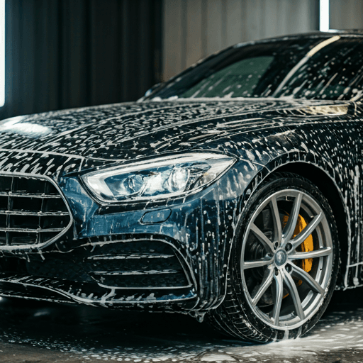 Car wash foam detail